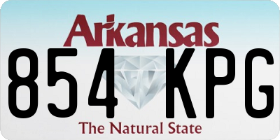 AR license plate 854KPG