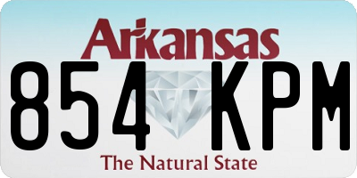 AR license plate 854KPM