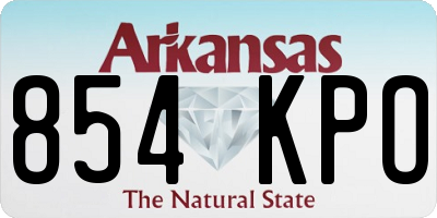 AR license plate 854KPO