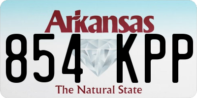 AR license plate 854KPP