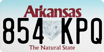 AR license plate 854KPQ