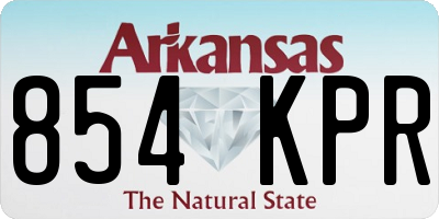 AR license plate 854KPR