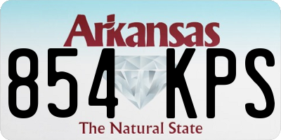 AR license plate 854KPS