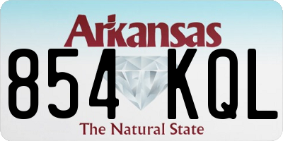 AR license plate 854KQL