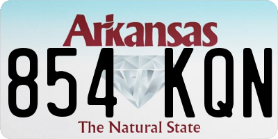 AR license plate 854KQN