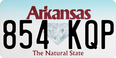 AR license plate 854KQP