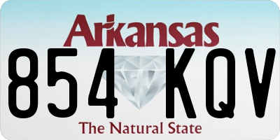 AR license plate 854KQV