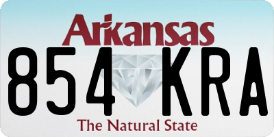 AR license plate 854KRA
