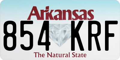 AR license plate 854KRF