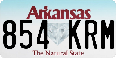 AR license plate 854KRM