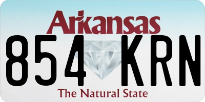 AR license plate 854KRN