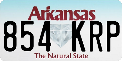 AR license plate 854KRP
