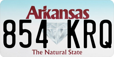 AR license plate 854KRQ