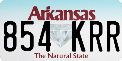 AR license plate 854KRR