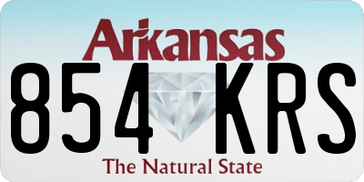AR license plate 854KRS