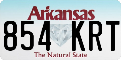 AR license plate 854KRT