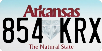AR license plate 854KRX