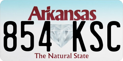 AR license plate 854KSC