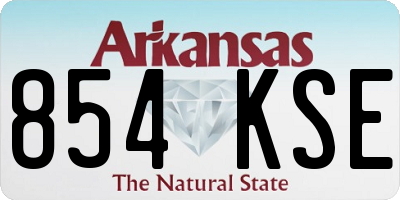 AR license plate 854KSE