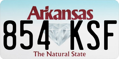 AR license plate 854KSF
