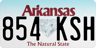 AR license plate 854KSH