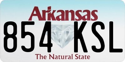 AR license plate 854KSL