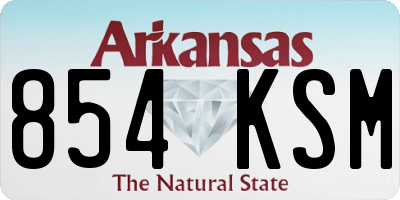 AR license plate 854KSM