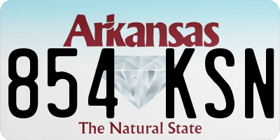 AR license plate 854KSN