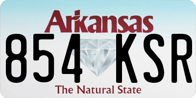 AR license plate 854KSR