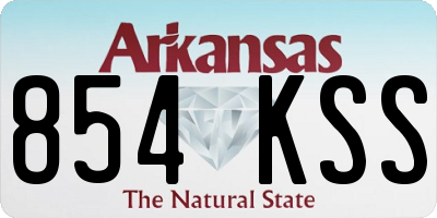 AR license plate 854KSS