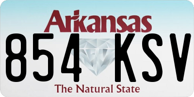 AR license plate 854KSV