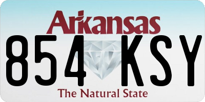 AR license plate 854KSY