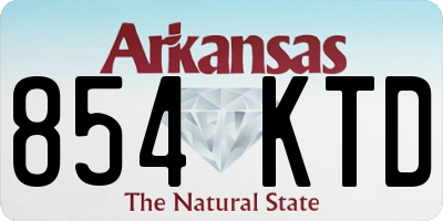 AR license plate 854KTD
