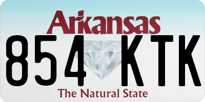 AR license plate 854KTK