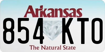 AR license plate 854KTO