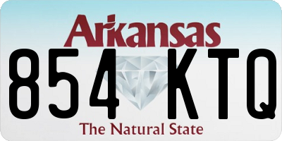 AR license plate 854KTQ