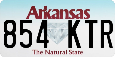 AR license plate 854KTR