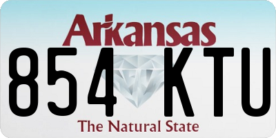 AR license plate 854KTU