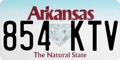 AR license plate 854KTV
