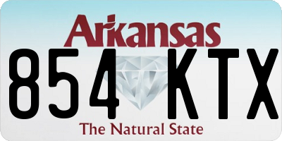 AR license plate 854KTX