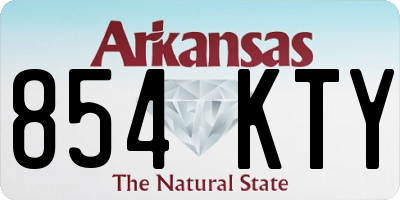 AR license plate 854KTY