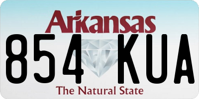 AR license plate 854KUA