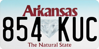AR license plate 854KUC