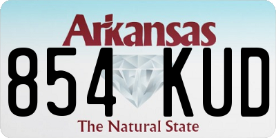 AR license plate 854KUD