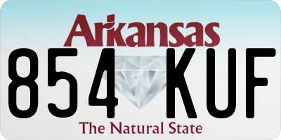 AR license plate 854KUF