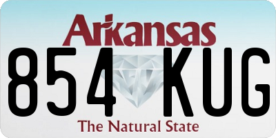 AR license plate 854KUG