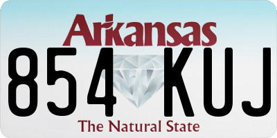AR license plate 854KUJ