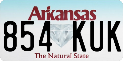 AR license plate 854KUK