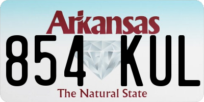AR license plate 854KUL