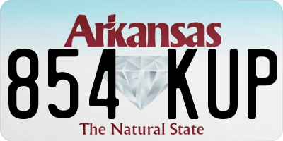 AR license plate 854KUP